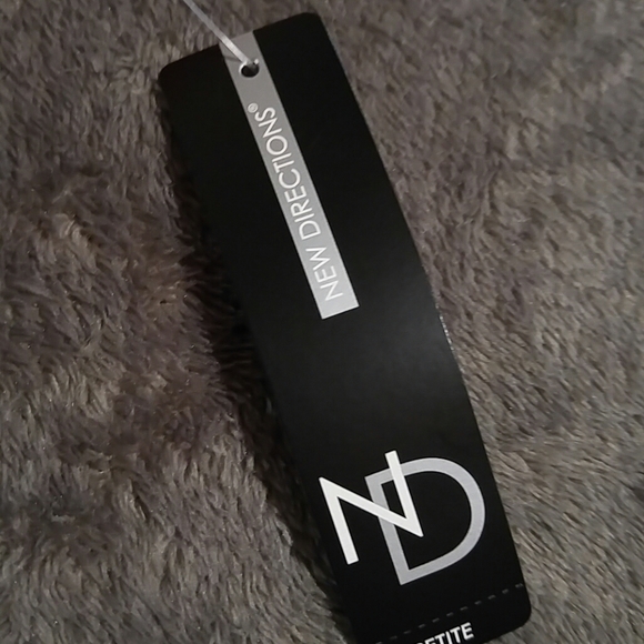 New Directions Crochet Neck Mesh Top Royal Stripes size MP - Picture 5 of 5